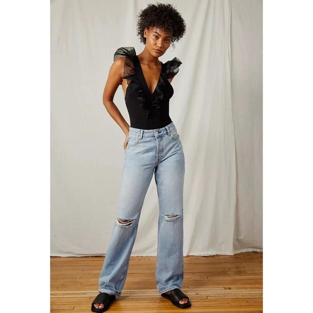 Free People Paper Planes Bodysuit / Black NWT M, L, XL - Picture 6 of 14